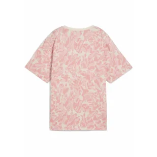 Damska koszulka ESS NATURE 2.0 Relaxed AOP PUMA Alpine Snow White - Koszulki sportowe damskie - miniaturka - grafika 1