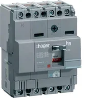 Wyłączniki światła i elektryczne - Hager Wyłącznik mocy 63A 4P 25kA x160 HHA064H HHA064H - miniaturka - grafika 1