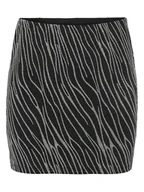 Spódnice - Noisy may Spódnica w kolorze srebrno-czarnym - miniaturka - grafika 1
