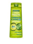 Szampony do włosów - Garnier Fructis Strength &amp; Shine 2in1 szampon wzmacniający 400ml - miniaturka - grafika 1