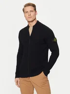 Swetry męskie - Stone Island Kardigan 8115519C2 Granatowy Regular Fit - miniaturka - grafika 1