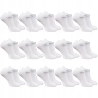 Skarpetki męskie - STOPKI BIAŁE MĘSKIE SKARPETY BAMBUSOWE NISKIE SKARPETKI 15 PAR 44-46 - miniaturka - grafika 1