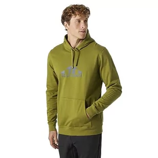 Helly Hansen Męska bluza z kapturem z grafiką Nord, oliwkowa zieleń, XL - Bluzy męskie - miniaturka - grafika 1