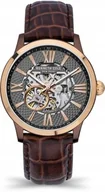 Zegarki męskie - Zegarek męski KENNETH COLE KCWGE2122404 brązowy klasyczny skeleton - miniaturka - grafika 1