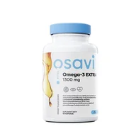 Witaminy i minerały - Osavi - Omega-3 Extra, 1300mg, Cytryna, 60 kapsułek miękkich - miniaturka - grafika 1