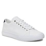 Sneakersy Tommy Hilfiger Th Hi Vulc Street Low Lth Ess FM0FM04896 White YBS