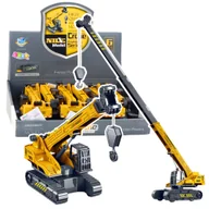 Samochody i pojazdy dla dzieci - DLA DZIECI DŹWIG GĄSIENICOWY WYSUWANY OBRACANA KABINA 1SZT - miniaturka - grafika 1