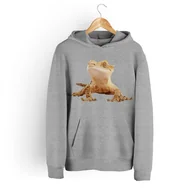 Bluzy dla dziewczynek - Bluza dziecięca z kapturem agama brodata 116 5made - miniaturka - grafika 1