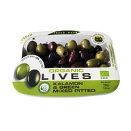 Pasztet i przetwory mięsne - Bio Oliwki Zielone I Kalamata Marynowane - Drylowane / Fresh Pack 200G Lyrakis Family - miniaturka - grafika 1