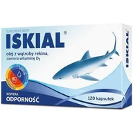 Witaminy i minerały - Iskial olej z wątroby rekina w dwupaku 2 x 120 kaps - miniaturka - grafika 1