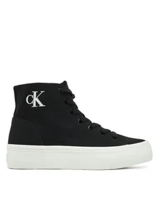 Calvin Klein Jeans Trampki YW0YW01764 Czarny - Trampki damskie - miniaturka - grafika 1