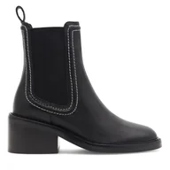 Botki damskie - Botki Gino Rossi ALBA-110382 Czarny - miniaturka - grafika 1