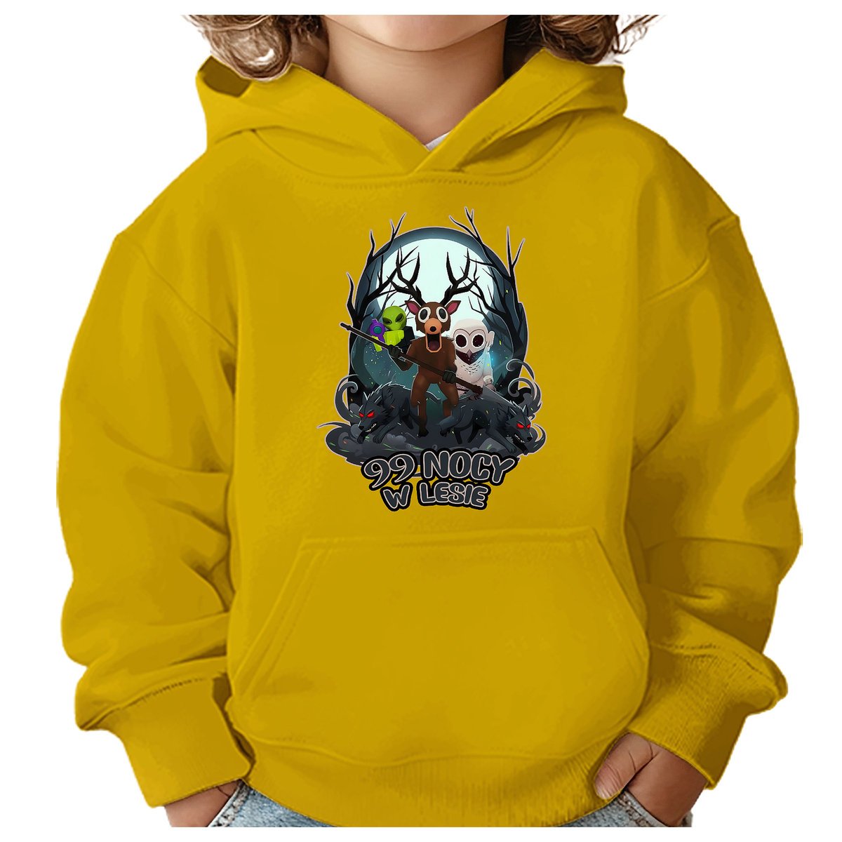 BLUZA DZIECIĘCA Z KAPTUREM 99 NOCY W LESIE ROBLOX 134-140 PREZENT