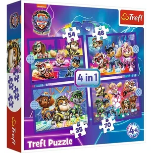 4 in 1 Puzzle 35, 48, 54, 70 Teile  Paw Patrol Film - Pozostałe książki - miniaturka - grafika 1