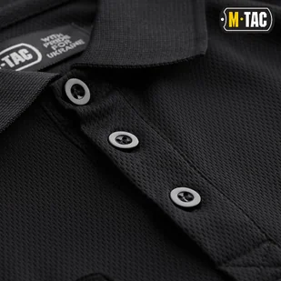 M-Tac - Koszula polo Elite Tactical Coolmax - Czarne - 80010002 - Odzież taktyczna i umundurowanie - miniaturka - grafika 5