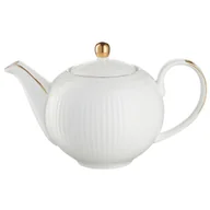 Dzbanki i imbryki - Dzbanek do herbaty 1 litr porcelanowy EUNICE - miniaturka - grafika 1