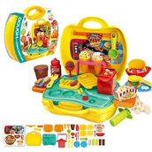 Masy plastyczne - Ciastolina w walizce Lody kuchnia masa plastyczna - miniaturka - grafika 1