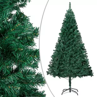 vidaXL sztuczne choinka z LED i zestawem bombek, zielona, 120 cm, PVC - Choinki - miniaturka - grafika 1