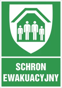 Tablica SCHRON EWAKUACYJNY 30x42cm PCV 3mm - Akcesoria BHP - miniaturka - grafika 1
