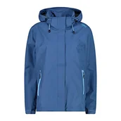 Kurtki damskie - CMP damska kurtka przeciwdeszczowa z odpinanym kapturem, Dusty Blue, 46 - miniaturka - grafika 1