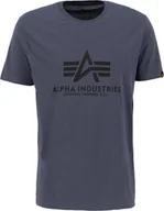 Koszulki męskie - Koszulka męska Alpha Industries Basic T-Shirt z krótkim rękawem bawełniana szara (100501-412) - miniaturka - grafika 1