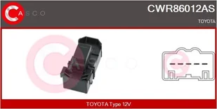 Przełącznik, podnośnik szyby Casco - Alternatory CWR86012AS - Akcesoria do układu elektrycznego - miniaturka - grafika 1