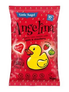 Cibi Chrupki kukurydziane truskawka i jabłko od 10 miesiąca bezglutenowe BIO 30g - Angelina 8588004638273 - Przekąski dla dzieci - miniaturka - grafika 2