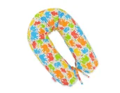 Poduszki do karmienia - Poduszka ciążowa Longer dla kobiet w ciąży do spania - Kolorowe słonie - miniaturka - grafika 1