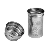 Shakery i bidony sportowe - Eigenart Eigenart Flowtea Tress 0,35 L Turkusowa Butelka Na Herbatę Z Podwójnymi Ściankami Szklana Z Zaparzaczem - miniaturka - grafika 1