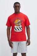 Koszulki męskie - Puma t-shirt bawełniany męski kolor czerwony z nadrukiem 624740 - miniaturka - grafika 1