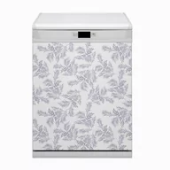 Dekoracje domu - Ozdobna mata na zmywarkę Szare liście 60x80 - miniaturka - grafika 1