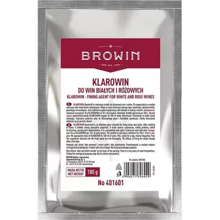 BROWIN Klarowin do win 401601 100 g BROWIN - Domowy wyrób alkoholu - miniaturka - grafika 1