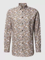 Koszule męskie - Koszula casualowa o kroju slim fit ze wzorem na całej powierzchni model ‘ETHAN’ - miniaturka - grafika 1