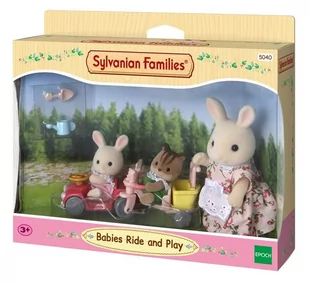 Sylvanian Families Sylvanian Families, figurki Trójkołowy rower z zabawkami - Figurki dla dzieci - miniaturka - grafika 1