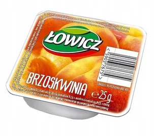 Dżem brzoskwiniowy Łowicz kubeczek 25g - Łowicz - Dżem - miniaturka - grafika 1