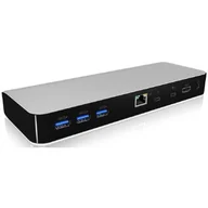 Stacje dokujące i replikatory portów - Icy Box ICY BOX IB-dk2501-TB3 Thunderbolt 3 stacja dokująca ze złączem HDMI (Ultra HD), 5 X USB 3.0 (Type-A), 1 X Thunderbolt 3 Type-C, czytnik kart, Gigabit LAN, Audio IB-DK2501-TB3 - miniaturka - grafika 1