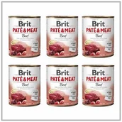 Mokra karma dla psów - Brit Pate & Meat Wołowina 6x800g Mokra Karma dla Psa - miniaturka - grafika 1