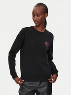 Bluzy damskie - KARL LAGERFELD Bluza 246W1816 Czarny Regular Fit - miniaturka - grafika 1
