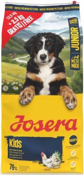 Karma dla psa JOSERA Kids Drób 12.5 kg + 2.5 kg