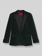 Garnitury - Smoking o kroju slim fit z mieszanki bawełny i aksamitu model ‘HENRY254E1X’ - miniaturka - grafika 1