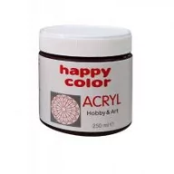 Farby i media malarskie - Farby Akrylowa Ciemnobrązowa 250Ml Happy Color - miniaturka - grafika 1