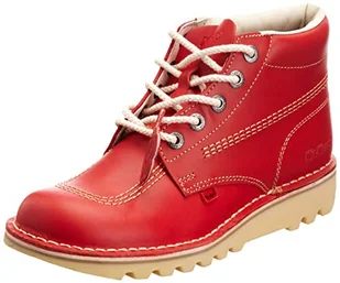Kickers Kick Hi klasyczne botki do kostki, bardzo wygodne, zwiększona trwałość, jakość premium, męskie, Czerwone światło kremowy, 46 EU - Botki damskie - miniaturka - grafika 1
