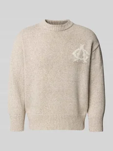 Sweter z dzianiny ze stójką - Swetry męskie - miniaturka - grafika 1