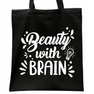 Torby i wózki na zakupy - Torba bawełniana czarna na zakupy Dzień Kobiet Dla Kobiety Prezent - miniaturka - grafika 1