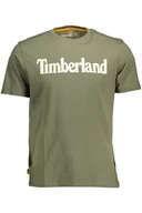 Koszulki męskie - T-SHIRT MĘSKI Z KRÓTKIM RĘKAWEM TIMBERLAND ZIELONY - miniaturka - grafika 1