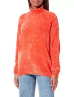 Swetry damskie - NALLY Damski sweter z dzianiny 19025231-NA02, pomarańczowy, XL/XXL, pomarańczowy, XL-XXL - miniaturka - grafika 1