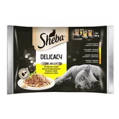 Mokra karma dla kotów - Sheba Delicato Drób Galaretka 85g 3+1 gratis 7474 - miniaturka - grafika 1
