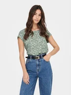 Bluzki damskie - ONLY Bluzka Vic 15161116 Zielony Regular Fit - miniaturka - grafika 1