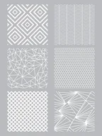 Scrapbooking - Szablon Sitodruk Wzory Geometryczne - miniaturka - grafika 1