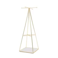 Figurki dekoracyjne - Stojak UMBRA PRISMA, złoty, 36x14x14 cm - miniaturka - grafika 1